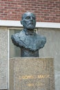 Statue of Ludwig Mack in Tromso, Norway.