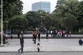 Statue of ly thai in hanoi, the capital of vietnam - close to hoan kiem lake