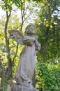 Statue in Lychakiv Cemetery in Lviv, Ukraine Royalty Free Stock Photo