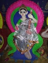 The statue of maa Saraswati looking image Royalty Free Stock Photo