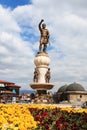 Statue of Macedonian soldier in Skopje,Macedonia