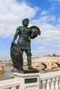 Statue of Macedonian warrior in Skopje