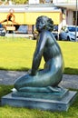 Statue made by Henri Paquet at Geneva Lake, Switzerland