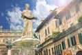 Statue of Madonna on Piazza delle Erbe, Verona, Italy Royalty Free Stock Photo