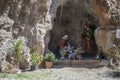 Statue Madonna and Saint Joseph in a cave