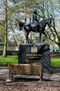 Maharajah Duleep Singh Statue, Butten Island, Thetford, Norfolk, England, UK Royalty Free Stock Photo