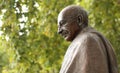 Statue of Mahatma Gandhi in London, Parliament Square. Royalty Free Stock Photo