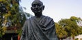 Statue of Mahatma Gandhi at Sabarmati Ashram in India. Royalty Free Stock Photo