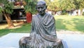 Statue of Mahatma Gandhi at Sabarmati Ashram in India. Royalty Free Stock Photo