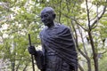 Statue of Mahatma Gandhi on Union Square in NYC Royalty Free Stock Photo