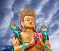 Statue of Maitreya Buddha near Diskit Monastery in Ladakh, India