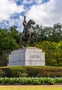 Statue of Major General Andrew Jackson in New Orleans park Royalty Free Stock Photo
