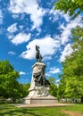 Statue of Major General Comte Jean de Rochambeau on Lafayette Square in Washington, D.C.