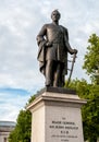 Statue of Major General Henry Havelock located in Trafalgar Square in London.