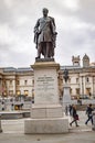 The statue of major general sir henry havelock of bronze at trafalgar square london
