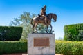Statue of Major William Lauderdale on horseback - Forest Ridge, Davie, Florida, USA