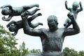 Statue of Man and Children, Frogner Park, Oslo Royalty Free Stock Photo