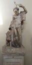 Statue of Man and Dog at Vatican Museum Royalty Free Stock Photo