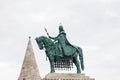 Statue of a man on a horse Budapest Hungary Royalty Free Stock Photo