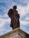 A statue of a man at the Indianapolis Soldiers Sailors Monument Royalty Free Stock Photo