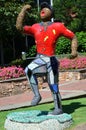 Statue of Man playing golf