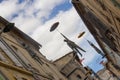 The streets of Arles in Camargue in France