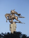 The statue of Manas in Bishkek, Kyrgyzstan Royalty Free Stock Photo