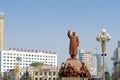 The statue of Mao Zedong