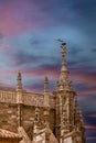 Statue of the maragato Pedro Mato in one of the towers of the cathedral of Astorga