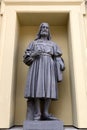 Statue of Marc Antonio on the facade of the New Hermitage Building