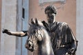 Statue of Marco Aurelio, Rome, Italy Royalty Free Stock Photo