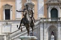 Statue Marco Aurelio in Rome, Italy Royalty Free Stock Photo