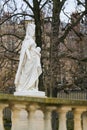 Statue of Margaret of Anjou in the Jardin du Luxembourg, Paris, France Royalty Free Stock Photo