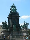 Statue of Maria-Theresa, Museumsquartier in Vienna, Austria Royalty Free Stock Photo