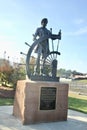 Mark Twain Steamboat Captain Statue Royalty Free Stock Photo