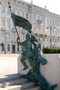 Statue of Marksmen in Trieste, Italy Royalty Free Stock Photo
