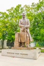 Statue of Marshal Jozef Pilsudski in Warsaw, Poland...IMAGE Royalty Free Stock Photo