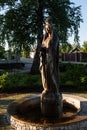 Statue of Mary, Ilukste, Latvia Royalty Free Stock Photo