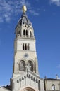 Statue of Mary on top of Chapel de la Vierge at Basilica of Notre Dame de Fourviere in Lyon Royalty Free Stock Photo