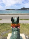 Statue of Marylin on Zamami island,Okinawa, Japan Royalty Free Stock Photo