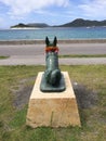 Statue of Marylin on zamami island, Okinawa, Japan Royalty Free Stock Photo