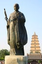 Statue of Master Xuan Zang Royalty Free Stock Photo