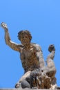 Statue at the Matthias Gate - main entrance to Prague Castle Royalty Free Stock Photo