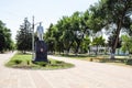 Statue of Maxim Gorky on boulevard in Akhtyrskiy Royalty Free Stock Photo