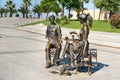 Statue Me, You and Batumi in Miracle Park. Batumi, Georgia