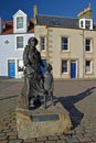 Memorial to lost fishermen in Pittenweem, East Neuk of Fife, Scotland Royalty Free Stock Photo