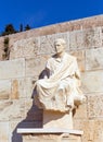 Statue of Menander, Theatre of Dionysus, Athens, Greece Royalty Free Stock Photo