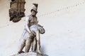 Statue Menelaus supporting the body of Patroclus Royalty Free Stock Photo