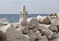 Statue of mermaid in Piran, Slovenia