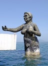 A statue of the mermaid on Samet island Royalty Free Stock Photo